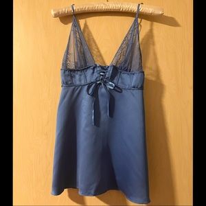 Blue Babydoll Teddy Lace Lingerie